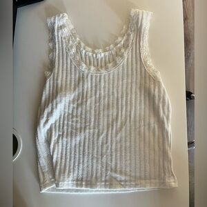 Women’s White Lace Tank Top